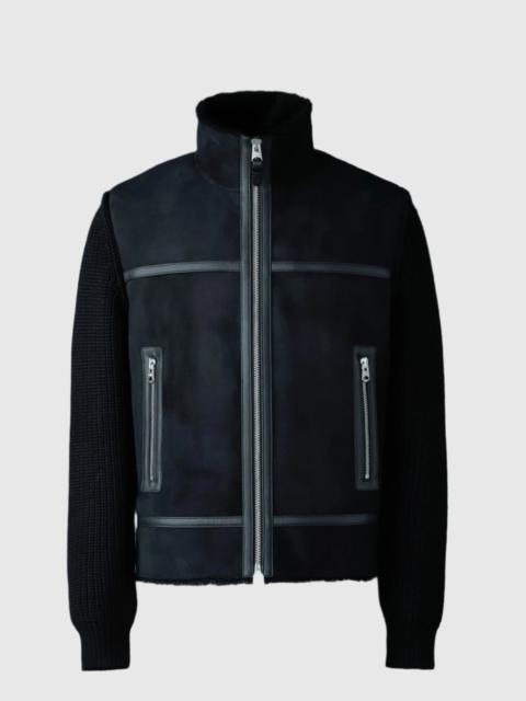 JONATHAN Mixed-media shearling jacket