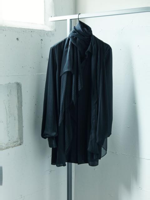 Stripe Print Satin Dress