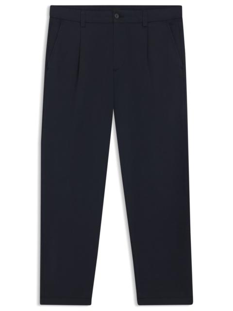 TAPERED-FIT DRAWSTRING PANTS IN STRETCH-COTTON TWILL