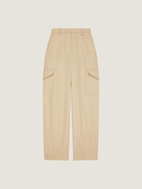 COCOON UTILITY PANTS IN COTTON AND WOOL