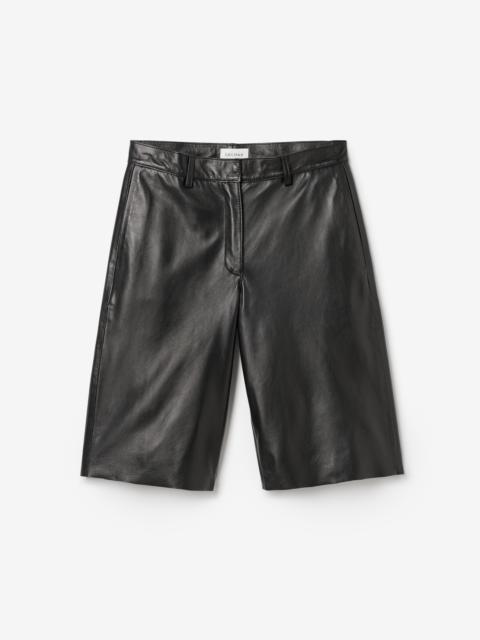 Boxy Leather shorts
