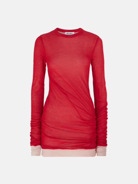 RED AND PINK MINI DRESS