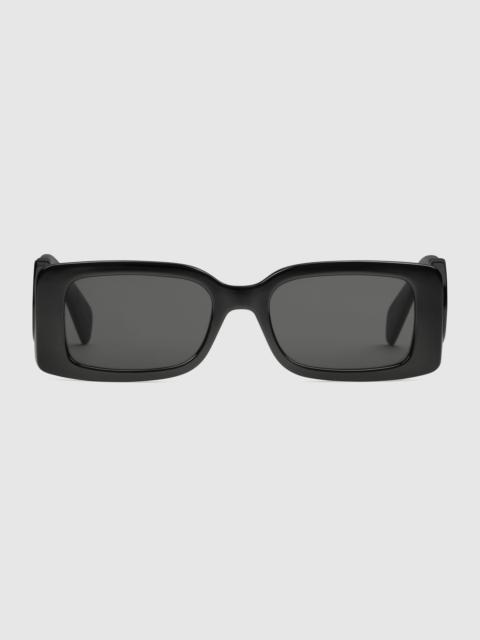 Rectangular-frame sunglasses