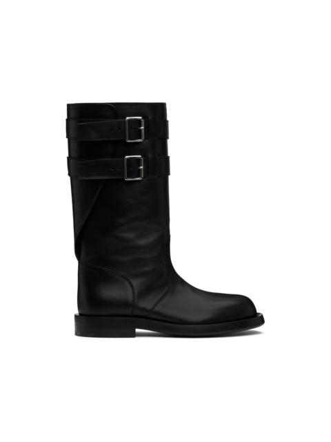 Black Milan Soft Biker Boots
