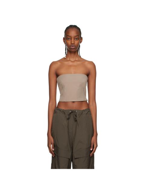SSENSE Work Capsule – Taupe Audrey Tube Top