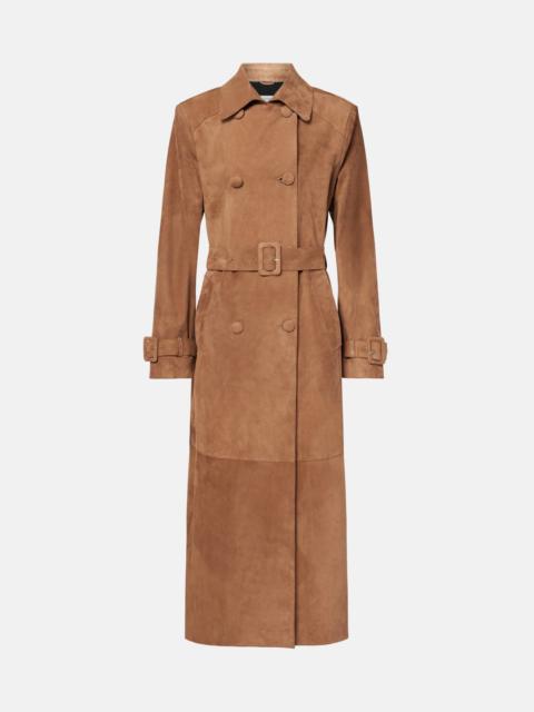 Tate suede trench coat