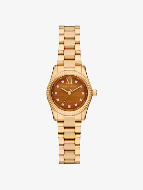 Petite Lexington Pavé Gold-Tone Watch