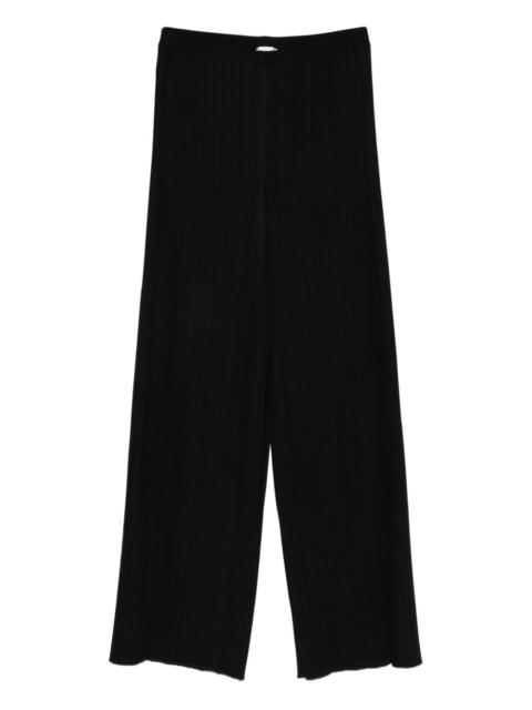 plissé crepe trousers