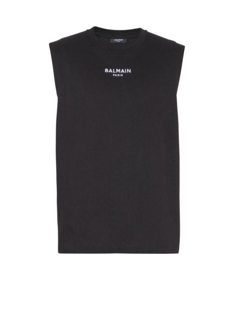 Balmain Paris embroidered vest top
