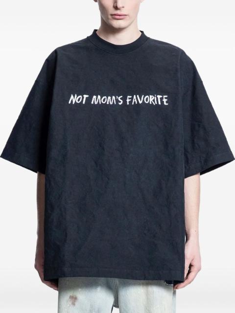 slogan cotton T-shirt
