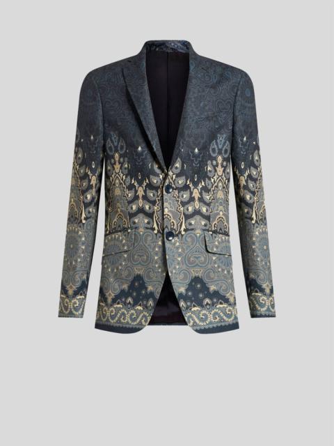 LINEN- AND COTTON-BLEND BLAZER