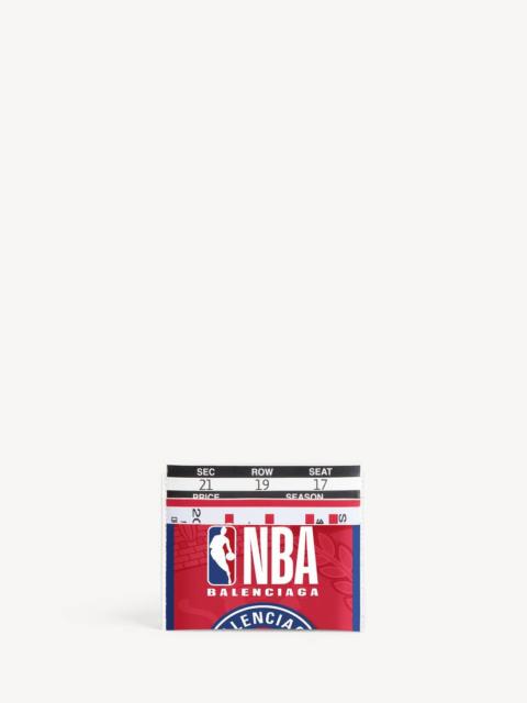 Men's Balenciaga | Nba Collaboration Passport Card Holder in Red