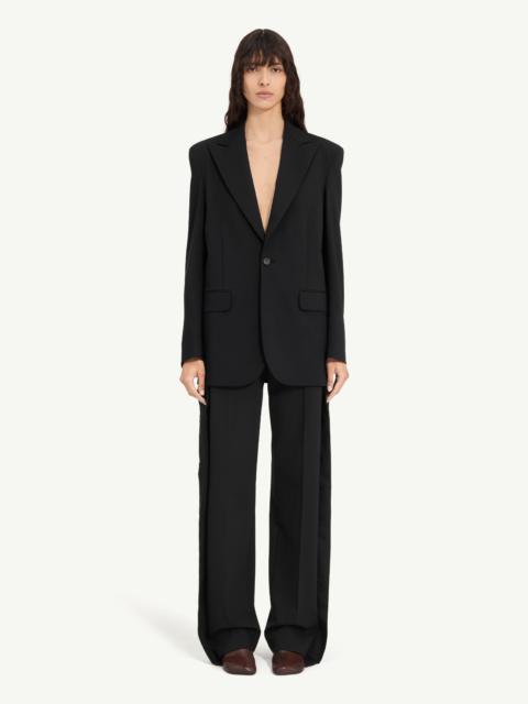 Deconstructed wool blazer