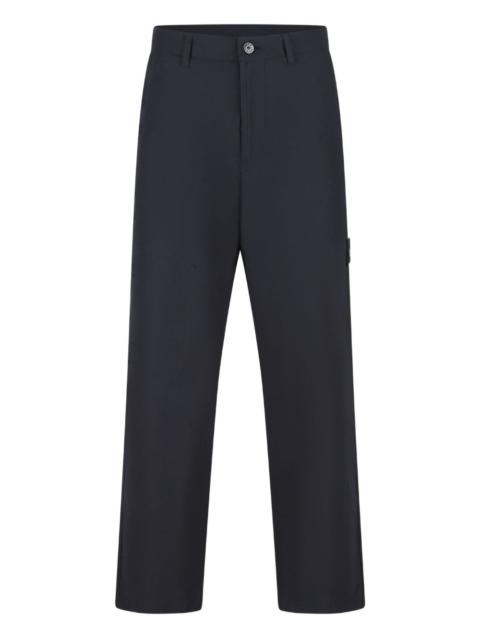 patch-pocket cotton trousers