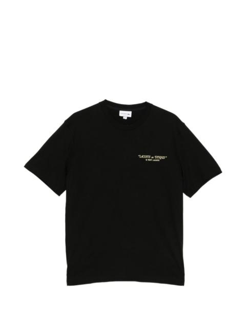 embroidered crew neck T-shirt