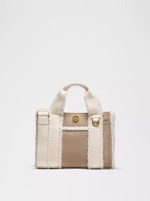 Boxy Mini Tote Bag 4.5L *Faux Shearling Trims