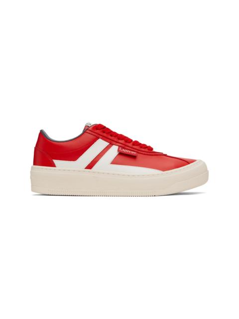 Red '' Cash Leather Sneakers
