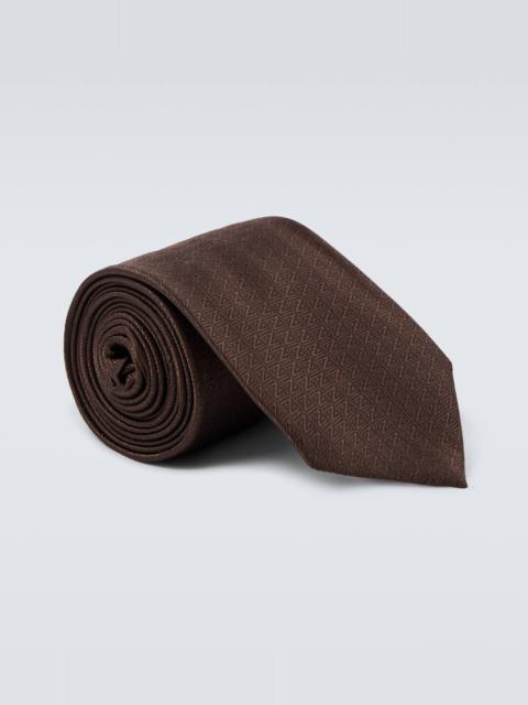 Silk jacquard tie