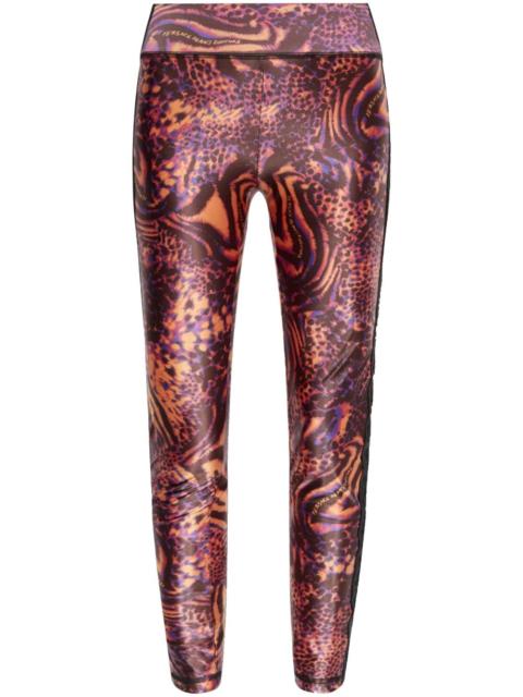 animal-print leggings