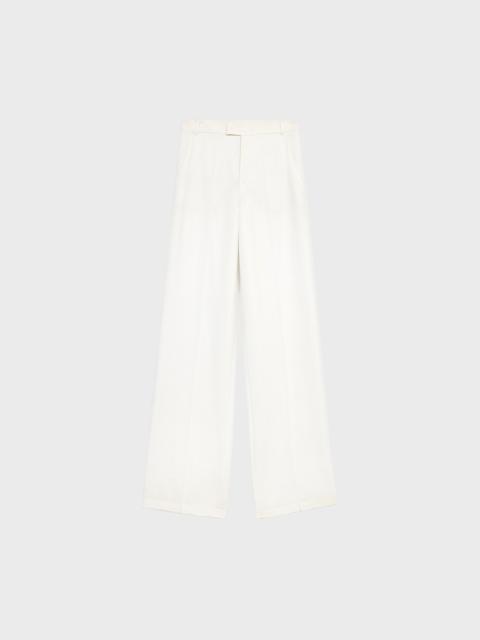 WIDE-LEG PANTS IN GABARDINE