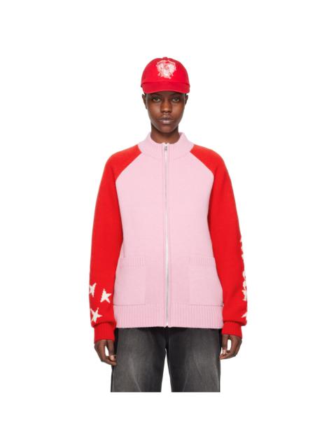 Pink & Red Zip Jacket