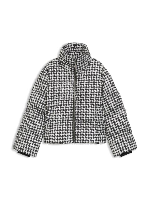 PADDED JACKET WITH HOUNDSTOOTH PATTERN