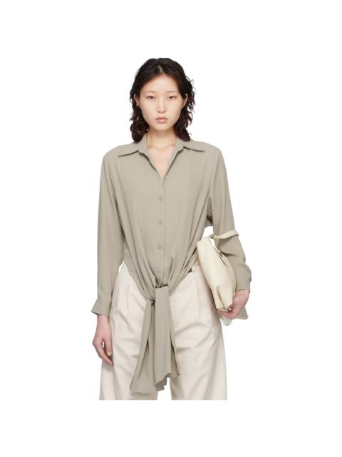 Taupe Dual-Wear Shirt