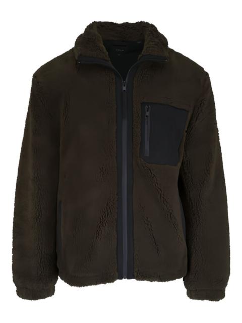 zip-up sherpa fleece jacket