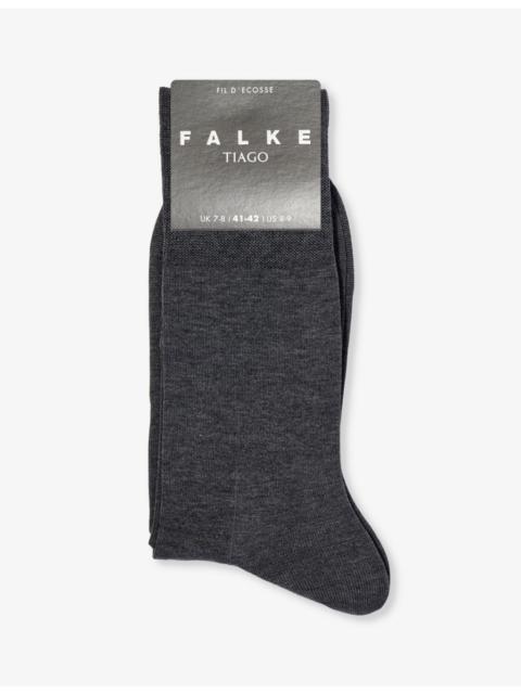 Tiago branded-sole stretch-organic-cotton blend socks