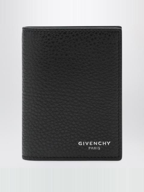 Black full-grain leather cardholder