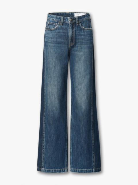 Logan Spliced Wide-Leg Jeans
Lightweight Rigid in Two-Tone Indigo