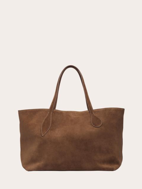 MEGA SPROUT TOTE CHESTNUT SUEDE