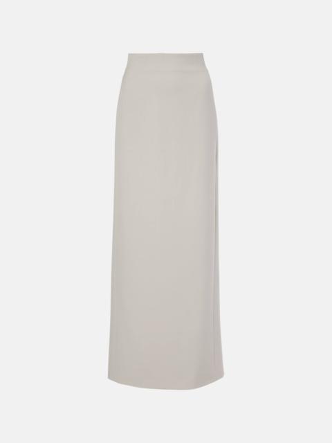 Column virgin wool maxi skirt