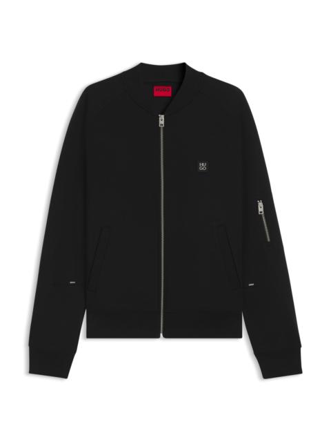 OVERSIZE-FIT BOMBER JACKET IN JERSEY