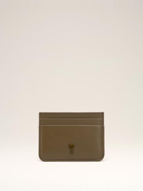 GREEN SMOOTH LEATHER AMI DE COEUR CARD HOLDER