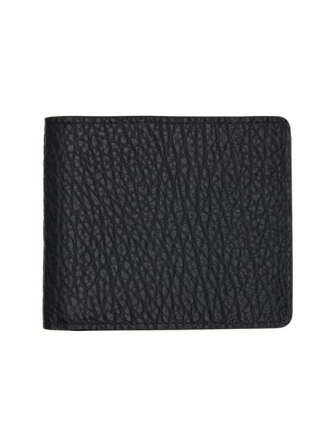 Black Four Stitches Wallet