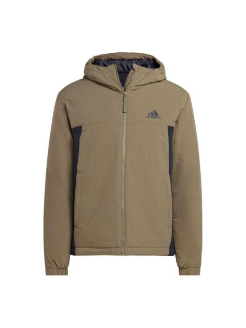 adidas BSC Sturdy Insulated Hooded Jacket 'Green' HM2264