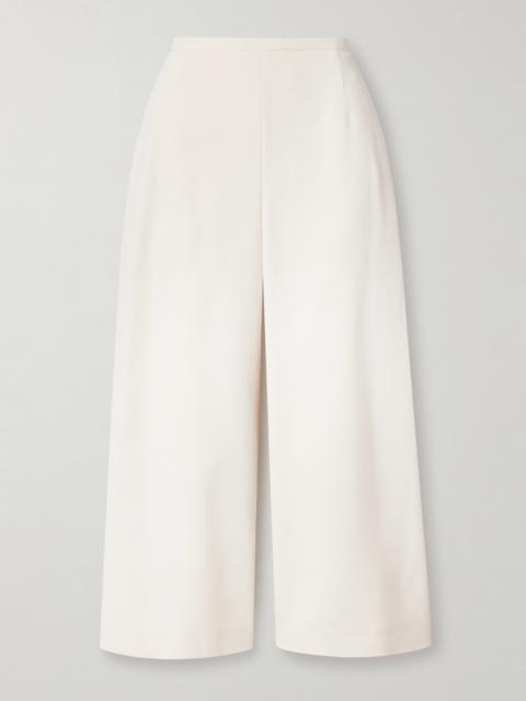 Pat Cropped Crepe Wide-leg Pants
