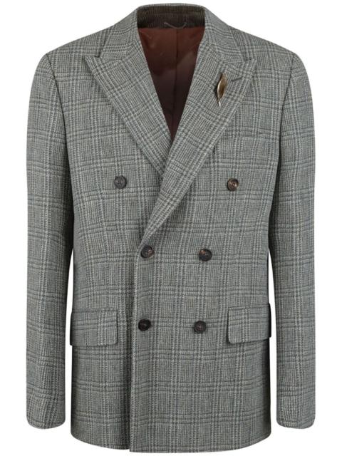 checked blazer