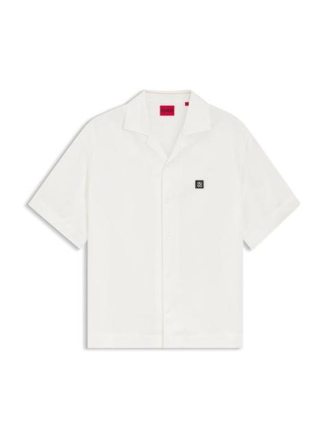 OVERSIZE-FIT SHIRT WITH STACKED LOGO