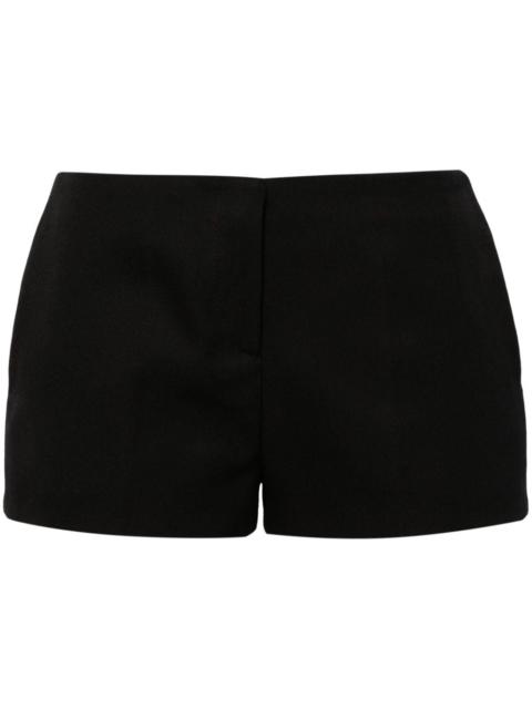 low-rise tailored mini shorts