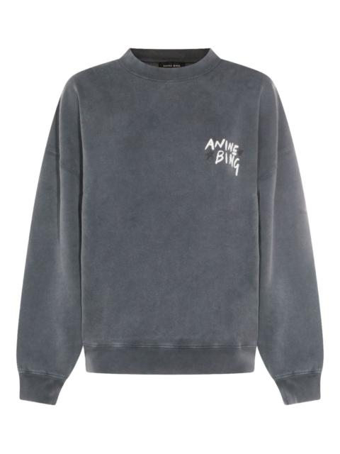 lettering-print sweatshirt