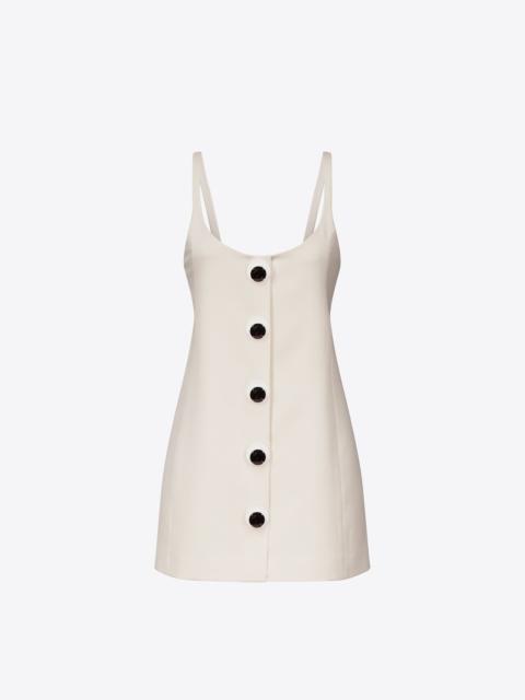 EYE-BUTTON MINI DRESS