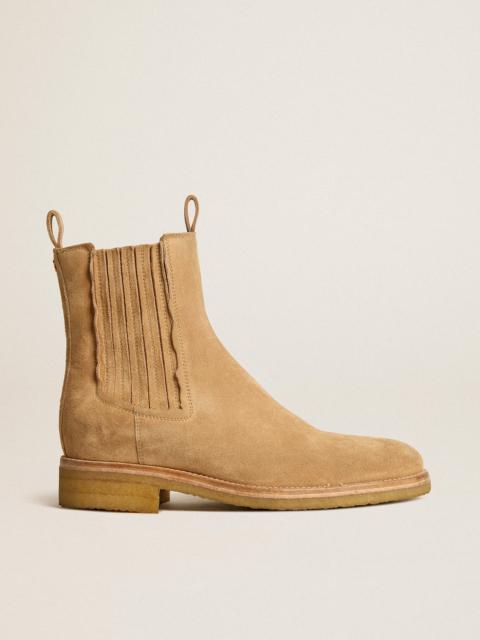Debbie tobacco suede boots