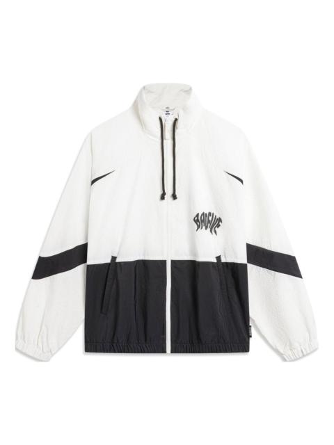 Li-Ning BadFive Hoops Graphic Jacket 'White Black' AFDU419-2