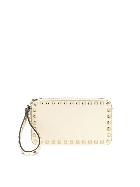 Ruckstud wrist-strap clutch bag