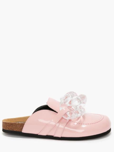 WOMEN’S CHAIN LOAFER MULES