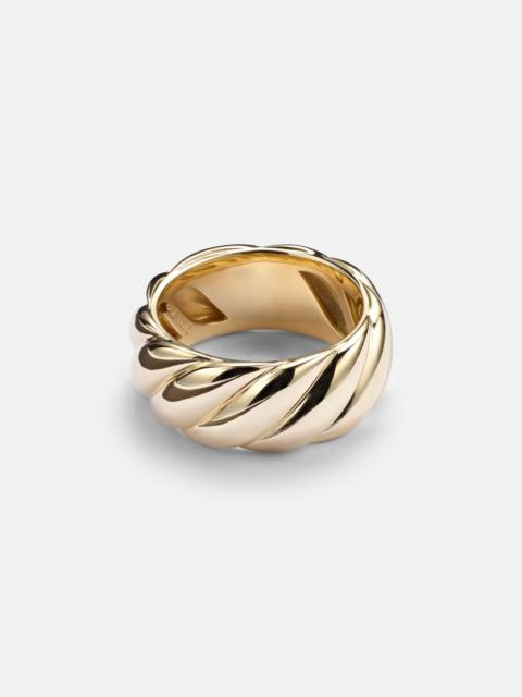 Sculpted Cable 18kt gold ring
