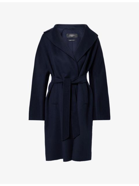 Galosce Notch-Lapels Wool-Blend Coat