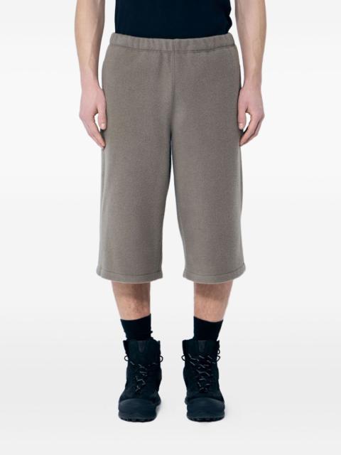 fleece elasticated-waist shorts